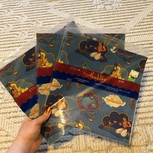 Vintage Disney Aladdin wrapping paper 3 packs NEW Cleo